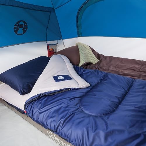 Coleman Brazos 20/30°F Adult Cool-Weather Sleeping Bag with No-Snag Zipper & Stuff Sack, Machine Washable, Great for Camping, Traveling, Guests, & More - Image 4